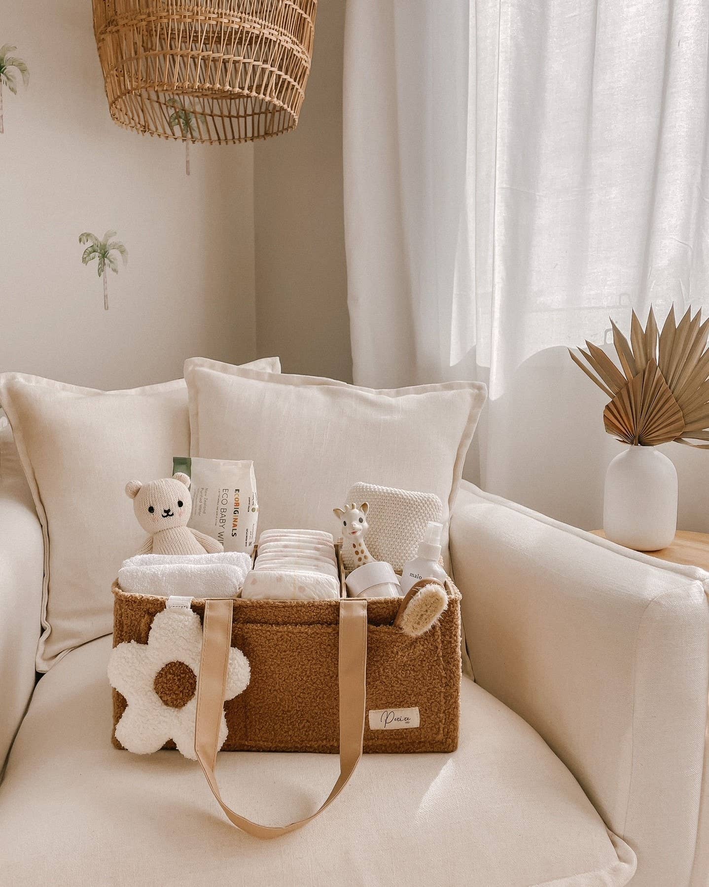 Nappy Caddy Organiser- Teddy Brown – Cargo Collective