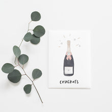 Load image into Gallery viewer, Congrats Champagne Greeting Card