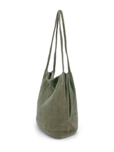 Load image into Gallery viewer, Natural Long Handle Bag | Green