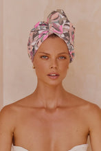 Load image into Gallery viewer, RIVA Hair Towel Wrap | Pink Camouflage
