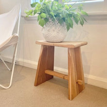 Load image into Gallery viewer, ATTIC TEAK STOOL
