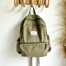 Load image into Gallery viewer, corduroy junior backpack khaki