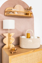 Load image into Gallery viewer, Cotton Rope Nappy Caddy Organiser