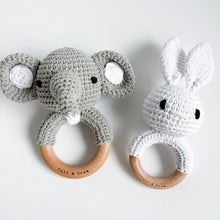 Load image into Gallery viewer, Crochet Bunny Rattle Toy
