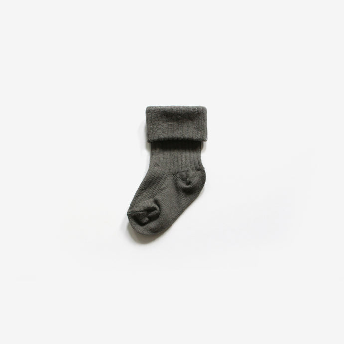 Organic Cotton Knit Socks | Moss