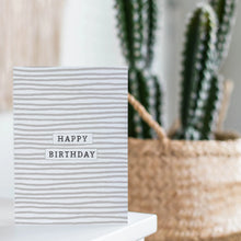 Load image into Gallery viewer, Happy Birthday Stripes Greeting Card