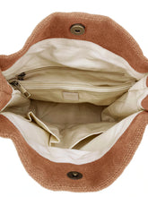 Load image into Gallery viewer, Natural Long Handle Bag | Rust