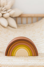Load image into Gallery viewer, Silicone Rainbow Stacking Toy