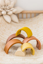 Load image into Gallery viewer, Silicone Rainbow Stacking Toy