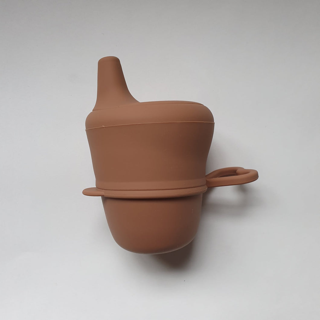Silicone Cup With Sippy Lid | Clay