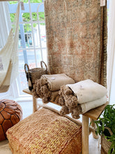 Load image into Gallery viewer, Moroccan Tassel Throw | Ivory & Caramel  180 x 150cm