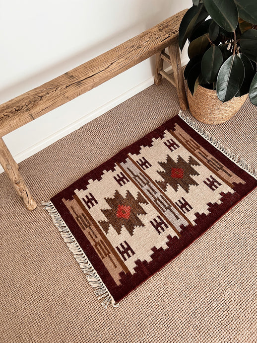 Indian Wool Kilim Mat