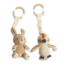 Load image into Gallery viewer, 2pk Stroller Toy - Kangaroo &amp; Kookaburra
