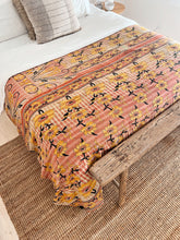 Load image into Gallery viewer, Vintage Indian Kantha Quilt - Reversable #3
