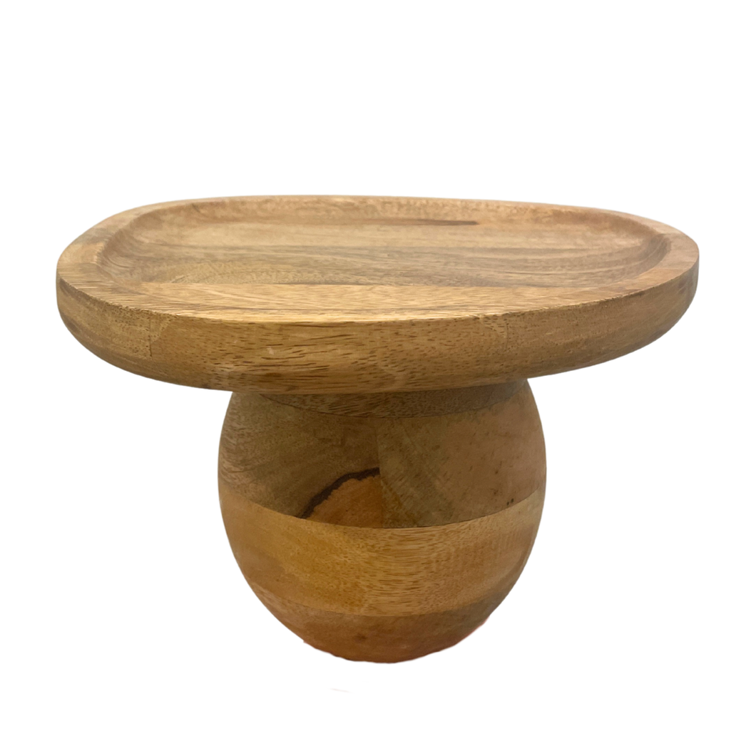 Balin Wood Footed Tray