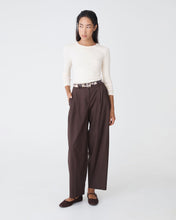 Load image into Gallery viewer, Devon Long Sleeve Rib Tee | Cream
