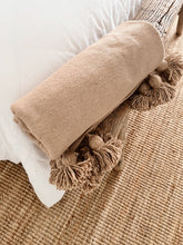 Load image into Gallery viewer, Moroccan Tassel Throw | Caramel 200x150xm
