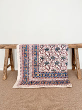 Load image into Gallery viewer, Block Printed Cotton Tablecloth | Palm
