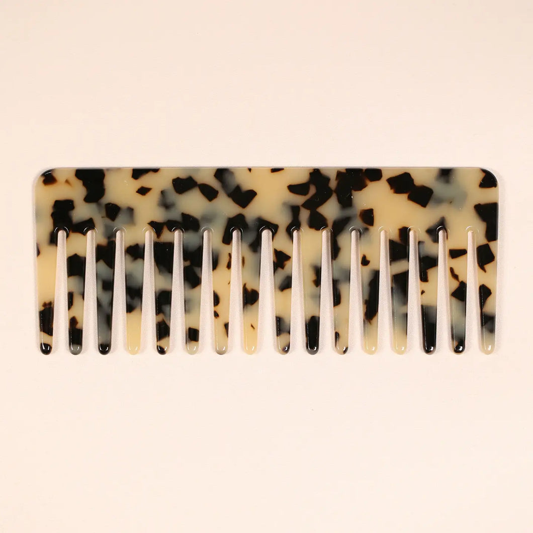 Hair Comb - Beige Tort