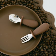 Load image into Gallery viewer, Toddler Cutlery Set | Mocha
