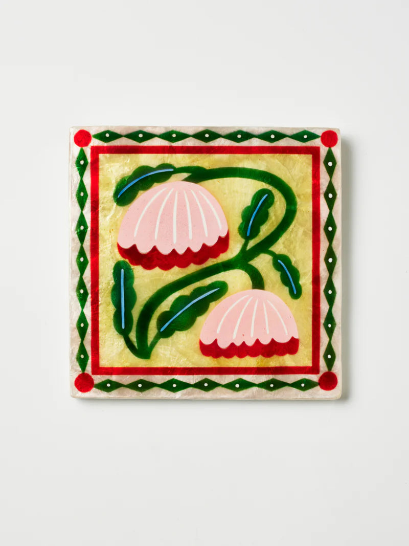 Bloom Nouveau Square | Yellow