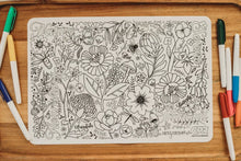 Load image into Gallery viewer, Silicone Colouring Mat | Australian Flora and Fauna
