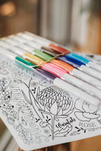 Load image into Gallery viewer, Silicone Colouring Mat | Australian Flora and Fauna
