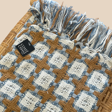 Load image into Gallery viewer, Elouise Wool Blend Throw | Sky
