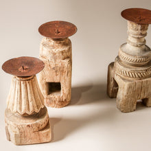 Load image into Gallery viewer, Vintage Indian Table Leg Candlestand | 20cm
