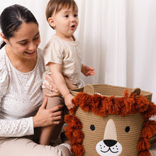 Load image into Gallery viewer, Cotton Rope Animal Hamper - Lion
