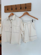 Load image into Gallery viewer, Denim Short Set | White
