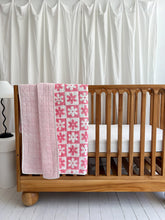 Load image into Gallery viewer, Kantha Cot Quilt | Pink Soli
