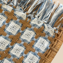 Load image into Gallery viewer, Elouise Wool Blend Throw | Sky
