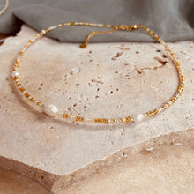 Load image into Gallery viewer, Exhale Necklace or Bracelet | Pebbly Beach Gold
