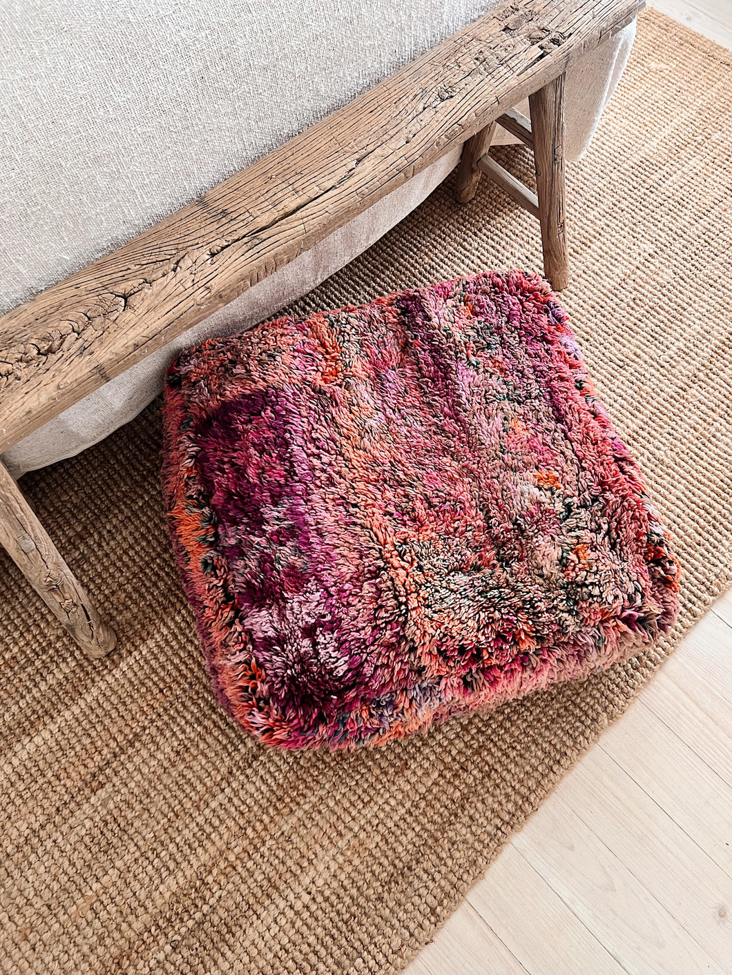 Vintage Moroccan Boujaad Floor Cushion #5