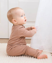 Load image into Gallery viewer, Organic Cotton Waffle Growsuit | Mocha
