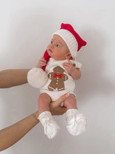 Load image into Gallery viewer, Gingerbread Sherpa Romper
