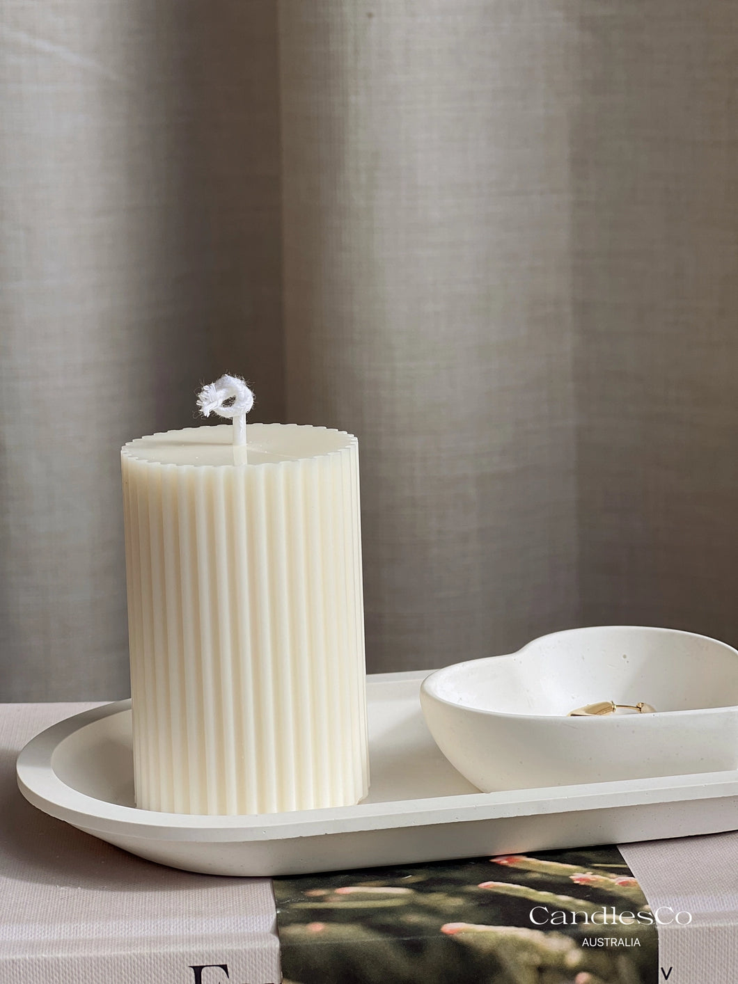 Short Column Soy Candle Pillar