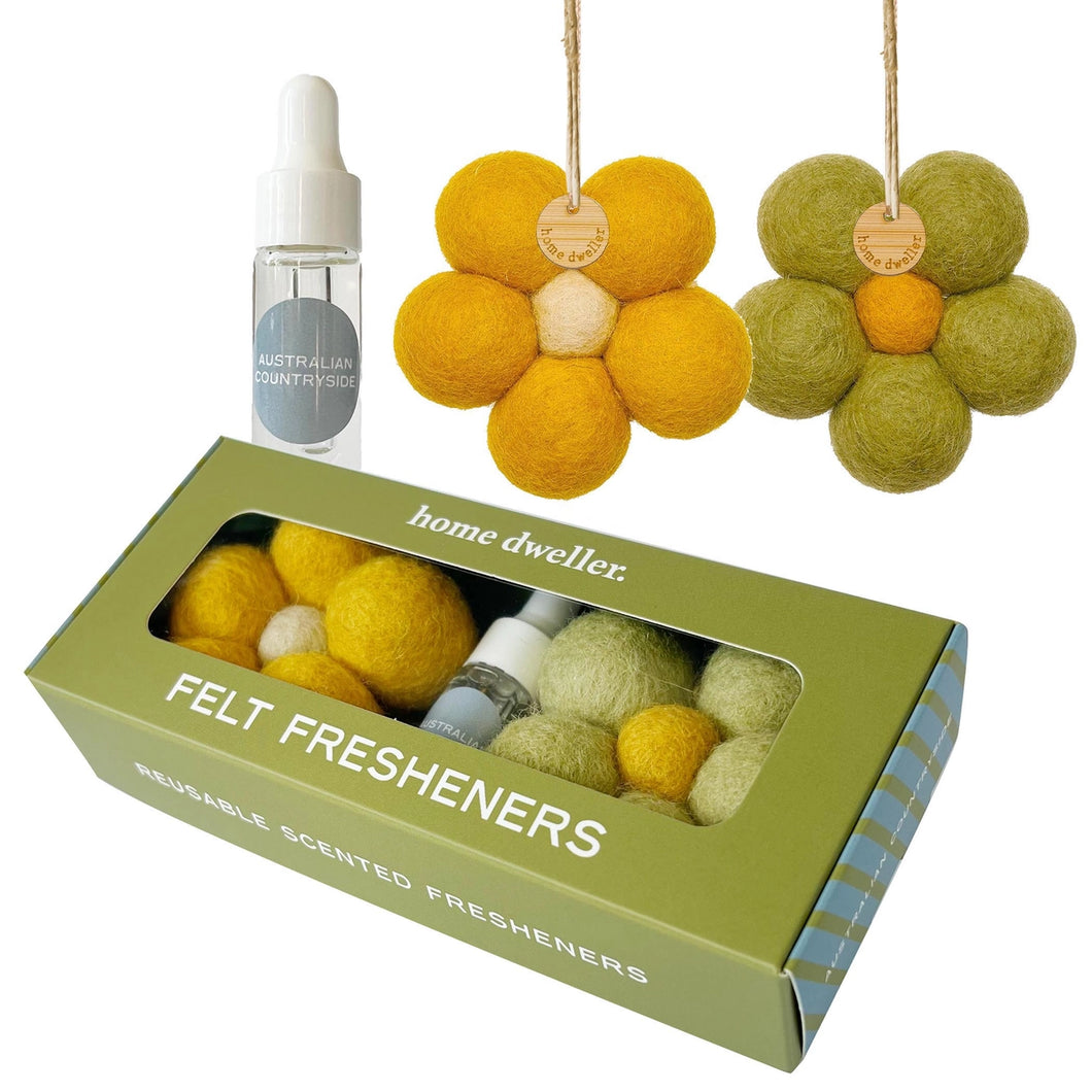 Felt Flower Fresheners | Australian Countryside