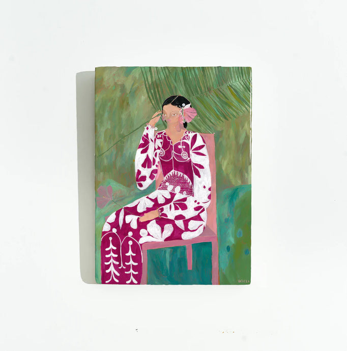 Jai Vasicek 'The Pink Chair' Large Tile