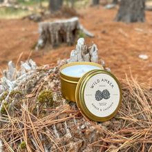 Load image into Gallery viewer, Tin Candle | Amber &amp; Lavender
