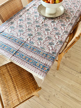 Load image into Gallery viewer, Block Printed Cotton Tablecloth | Palm
