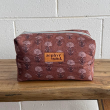 Load image into Gallery viewer, Makeup Bag | Brown Floral
