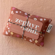 Load image into Gallery viewer, Eye Pillow | Brown + Pink Floral
