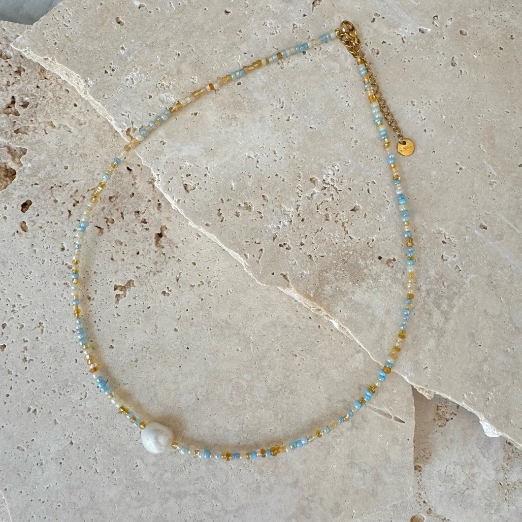 Echo Necklace or Bracelet | Pebbly Beach Blue