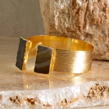 Load image into Gallery viewer, Eponi Double Stone Cuff Bracelet
