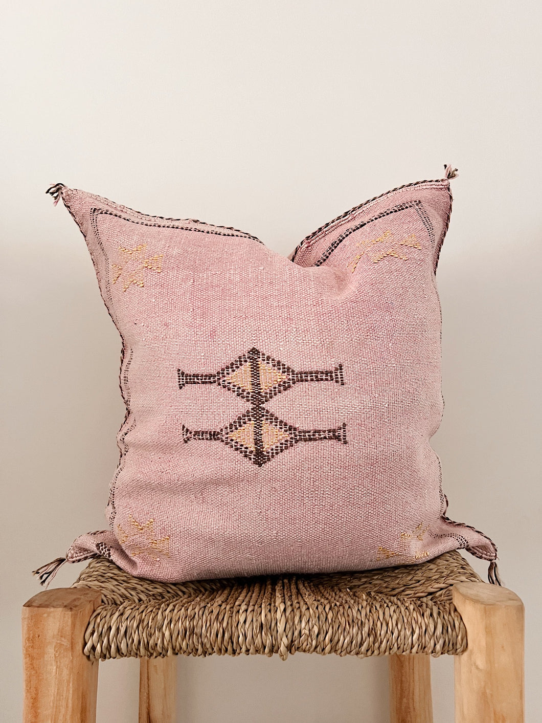 Cactus Silk Cushion Cover 50x50 | Dusty Pink #1