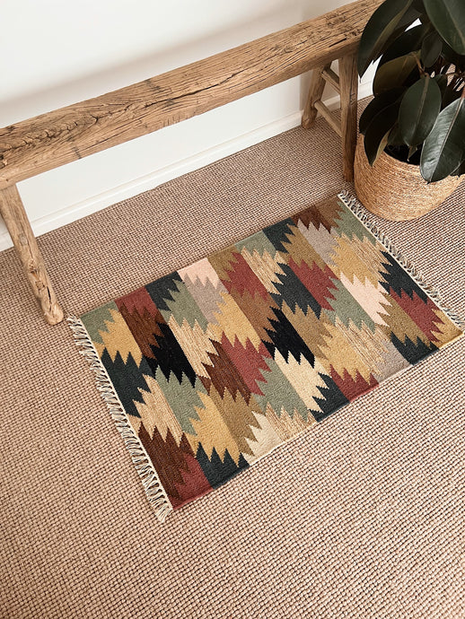 Indian Wool Kilim Mat