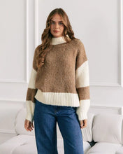 Load image into Gallery viewer, Two Tone Knit | Beige/ Camel
