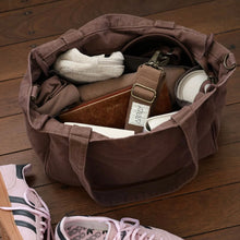 Load image into Gallery viewer, Everyday Pocket Tote | Chocolate Brown
